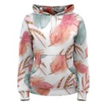 Feathers, Boho, Cute, Feather, Pastel Women s Pullover Hoodie