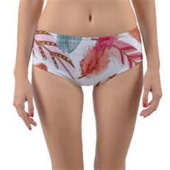 Reversible Mid-Waist Bikini Bottoms 