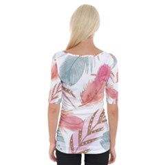 Wide Neckline T-Shirt 