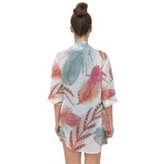 Open Front Chiffon Kimono 