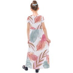 Kids  Short Sleeve Maxi Dress 