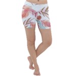 Feathers, Boho, Cute, Feather, Pastel Lightweight Velour Yoga Shorts