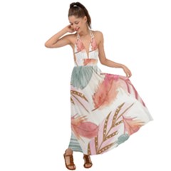 Backless Maxi Beach Dress 