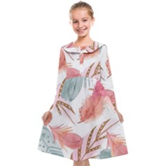 Feathers, Boho, Cute, Feather, Pastel Kids  Midi Sailor Dress from ArtsNow.com