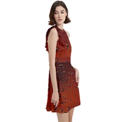 Cocktail Party Halter Sleeveless Dress With Pockets 