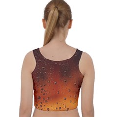 Velvet Racer Back Crop Top 