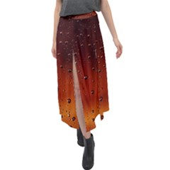 Velour Split Maxi Skirt 