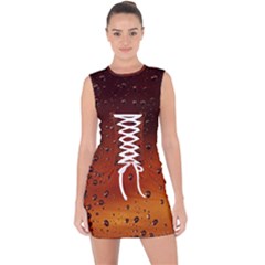 Lace Up Front Bodycon Dress 