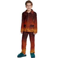 Kids  Long Sleeve Velvet Pajamas Set 