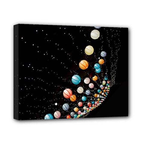 Ballons Night Party Canvas 10  x 8  (Stretched) from ArtsNow.com