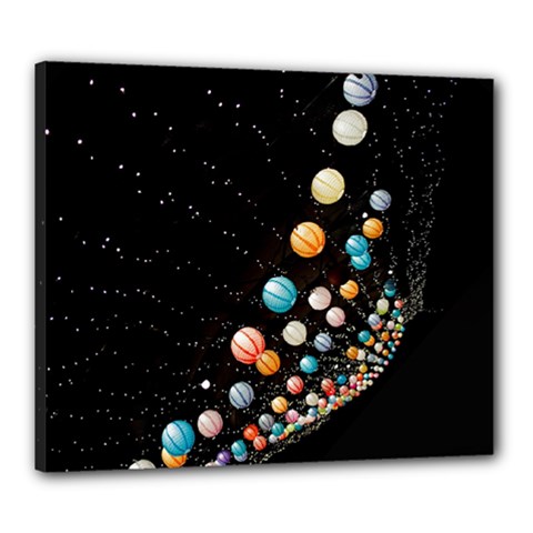 Ballons Night Party Canvas 24  x 20  (Stretched) from ArtsNow.com