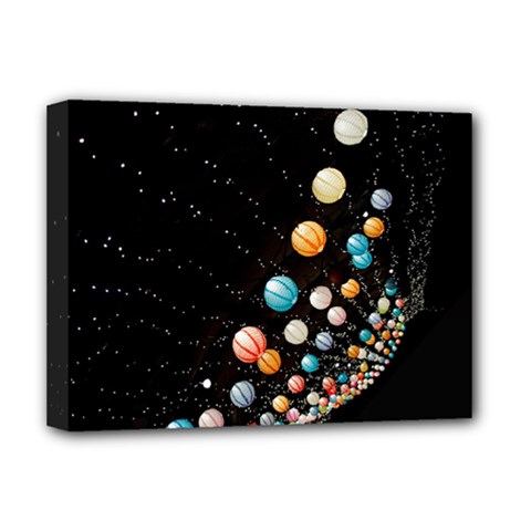 Ballons Night Party Deluxe Canvas 16  x 12  (Stretched)  from ArtsNow.com