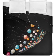 Ballons Night Party Duvet Cover Double Side (King Size) from ArtsNow.com