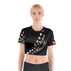 Ballons Night Party Cotton Crop Top from ArtsNow.com