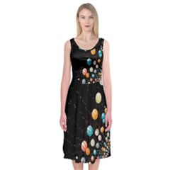 Ballons Night Party Midi Sleeveless Dress from ArtsNow.com