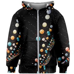 Kids  Zipper Hoodie Without Drawstring 