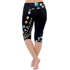 Lightweight Velour Cropped Yoga Leggings 