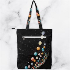 Double Zip Up Tote Bag 