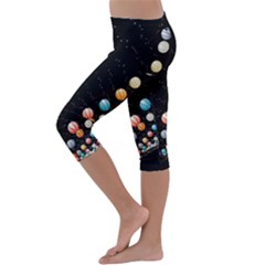 Kids  Lightweight Velour Capri Leggings  