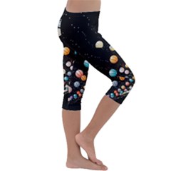 Kids  Lightweight Velour Capri Leggings  