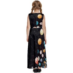 Kids  Satin Sleeveless Maxi Dress 