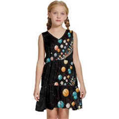 Kids  Sleeveless Tiered Mini Dress 