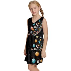 Kids  Sleeveless Tiered Mini Dress 