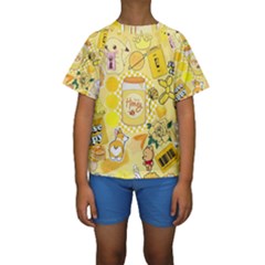 Kids  Short Sleeve Swimwear 