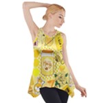 Marillo Pastel Zkt, Aesthetic, Stickers, Yellow Side Drop Tank Tunic