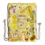 Marillo Pastel Zkt, Aesthetic, Stickers, Yellow Drawstring Bag (Large)