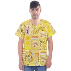 Men s V-Neck Scrub Top 