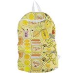 Marillo Pastel Zkt, Aesthetic, Stickers, Yellow Foldable Lightweight Backpack