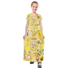 Kids  Short Sleeve Maxi Dress 