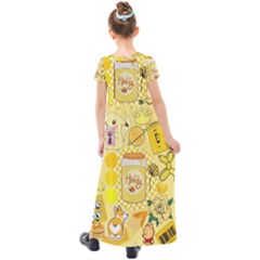 Kids  Short Sleeve Maxi Dress 