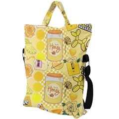 Fold Over Handle Tote Bag 