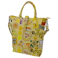 Buckle Top Tote Bag 