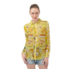 Long Sleeve Chiffon Shirt 