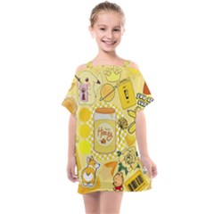 Kids  One Piece Chiffon Dress 