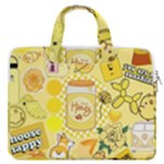 Marillo Pastel Zkt, Aesthetic, Stickers, Yellow MacBook Pro 15  Double Pocket Laptop Bag 