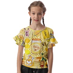 Kids  Cut Out Flutter Sleeves 