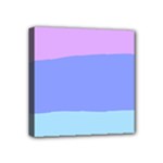 Pastel Colour, Blue, Lilac, Orange, Pastel, Pink, Romance Mini Canvas 4  x 4  (Stretched)