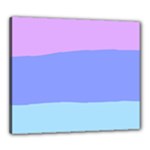 Pastel Colour, Blue, Lilac, Orange, Pastel, Pink, Romance Canvas 24  x 20  (Stretched)