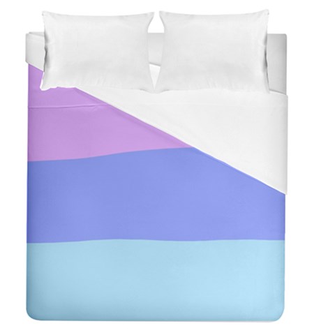 Pastel Colour, Blue, Lilac, Orange, Pastel, Pink, Romance Duvet Cover (Queen Size) from ArtsNow.com