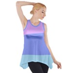 Pastel Colour, Blue, Lilac, Orange, Pastel, Pink, Romance Side Drop Tank Tunic