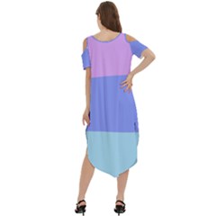 Cold Shoulder Loose Fit Dress With Pockets 