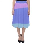 Pastel Colour, Blue, Lilac, Orange, Pastel, Pink, Romance Classic Midi Skirt