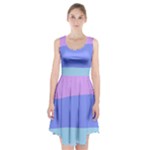 Pastel Colour, Blue, Lilac, Orange, Pastel, Pink, Romance Racerback Midi Dress