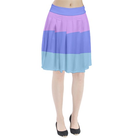 Pastel Colour, Blue, Lilac, Orange, Pastel, Pink, Romance Pleated Skirt from ArtsNow.com