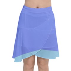 Chiffon Wrap Front Skirt 