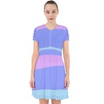 Pastel Colour, Blue, Lilac, Orange, Pastel, Pink, Romance Adorable in Chiffon Dress